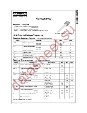 KSP8098TA datasheet  